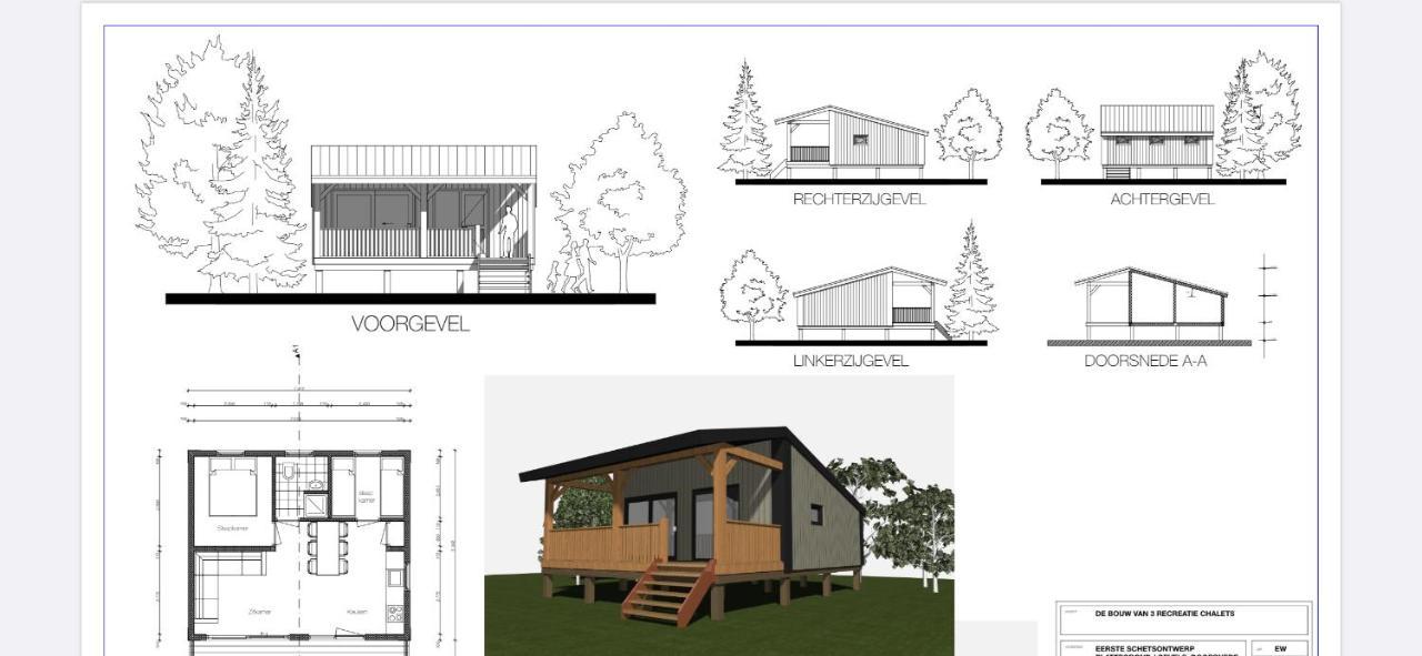 Camping Kleine Belterwijde, Wiede Lodge Met Uitzicht Over Het Water エクステリア 写真