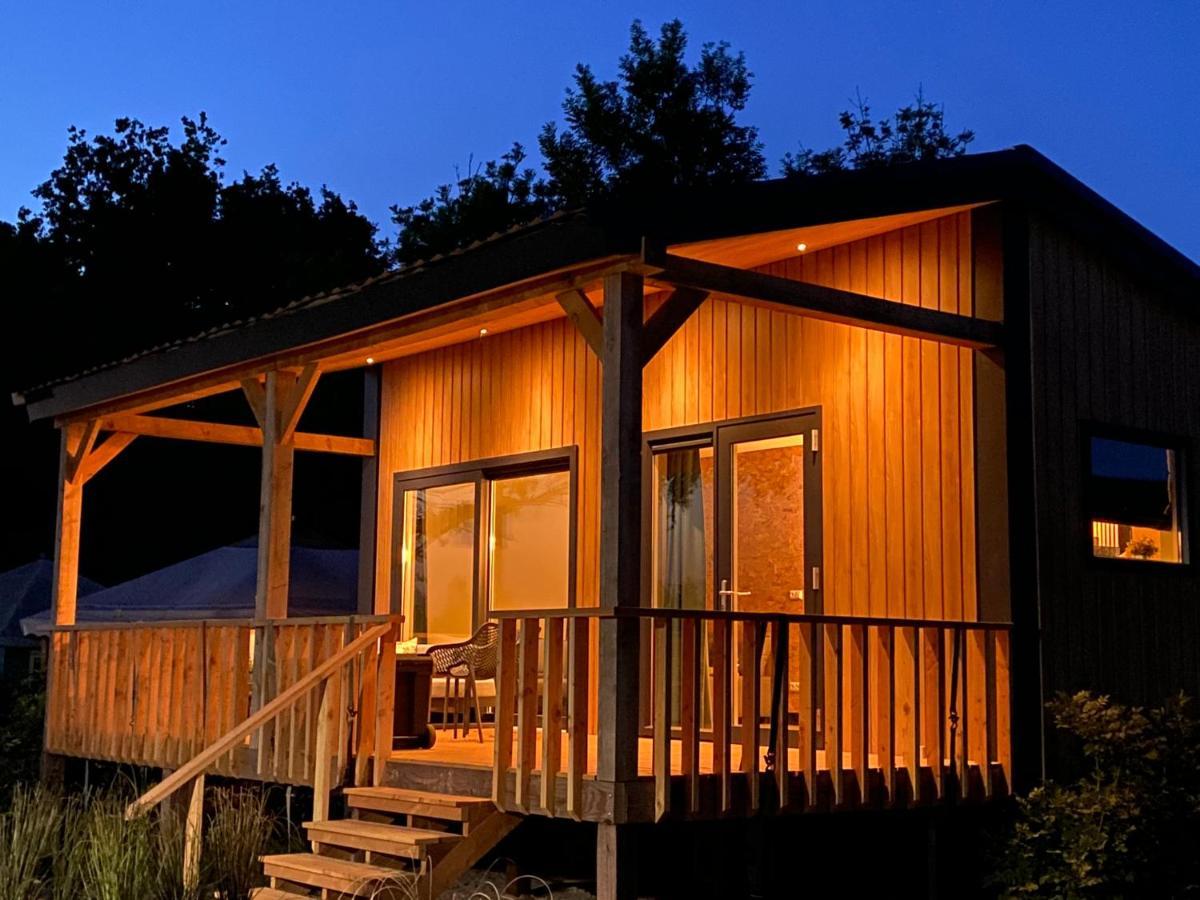 Camping Kleine Belterwijde, Wiede Lodge Met Uitzicht Over Het Water エクステリア 写真